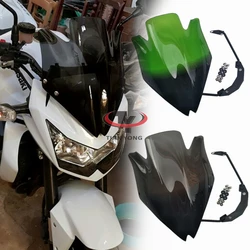 For Kawasaki Z750 Z750R Z 750 2007-2008-2009-2010-2011-2012 Motorbike Windshield Windscreen w/Bracket High Quality Black