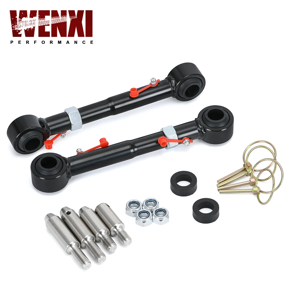 

Adjustable Front Sway Bar Links Disconnect For Jeep Wrangler JK JKS 2007-2018 with 2.5"-6.0" Lifts Stainless Steel Car Parts