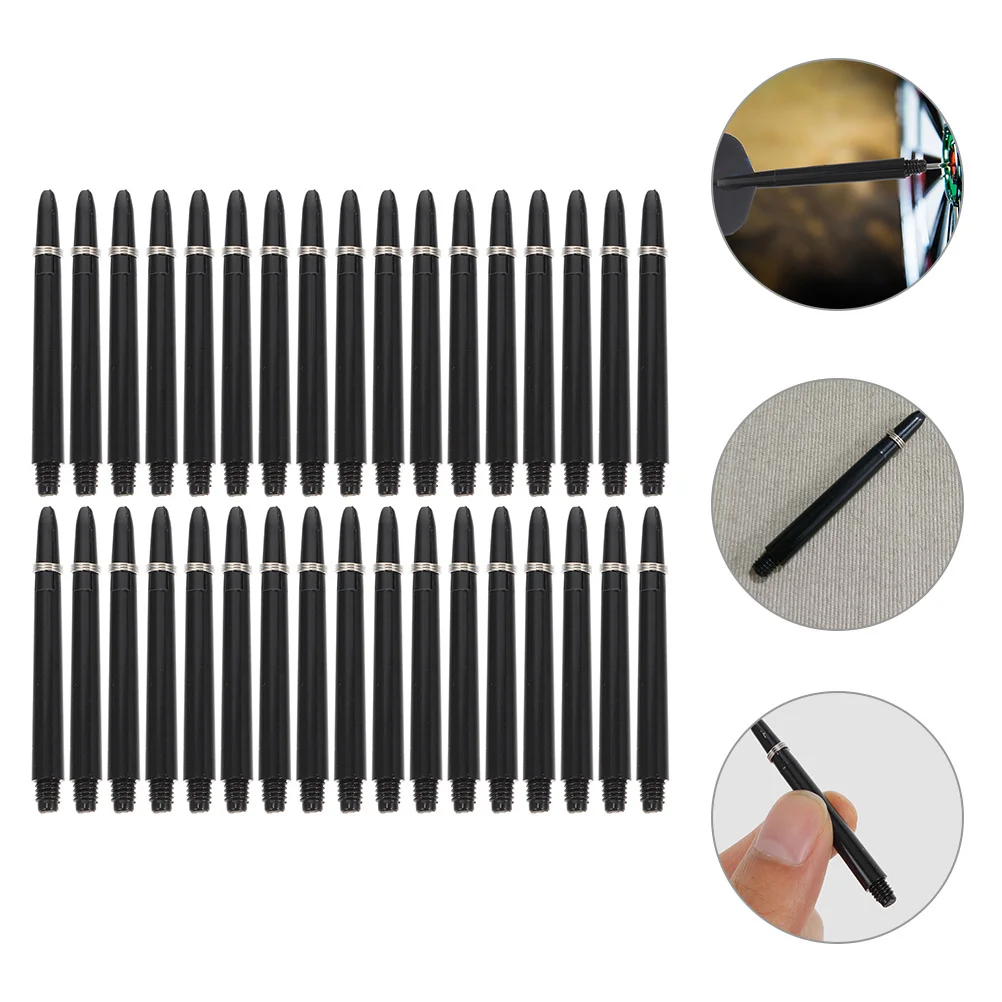 

150 Pcs Threaded Shaft Convenient Wings Set Nylon Flights Supplies for Smooth Flying Tail Black Shafts