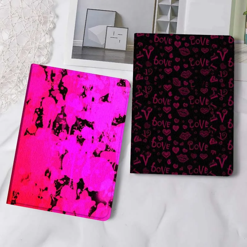 

Pink Abstract Pattern Art Tablet Case For Samsung Tab Galaxy S6 S11 A A7 A8 A9 A11 10.1 10.4 10.5 Plus Lite Gift