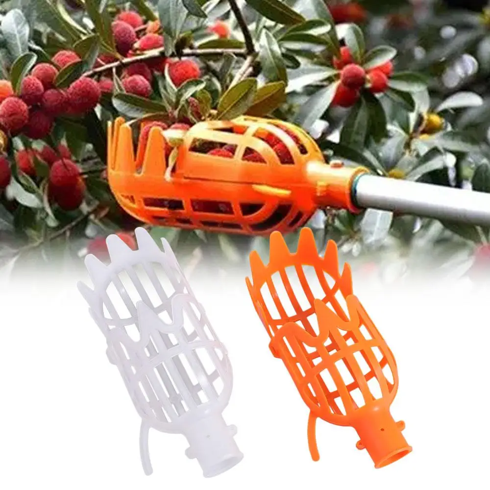 Portable High-altitude Fruit Picker Head Loquat Picking Bayberry Tool Basket Plastic Fruit Catcher Peach
