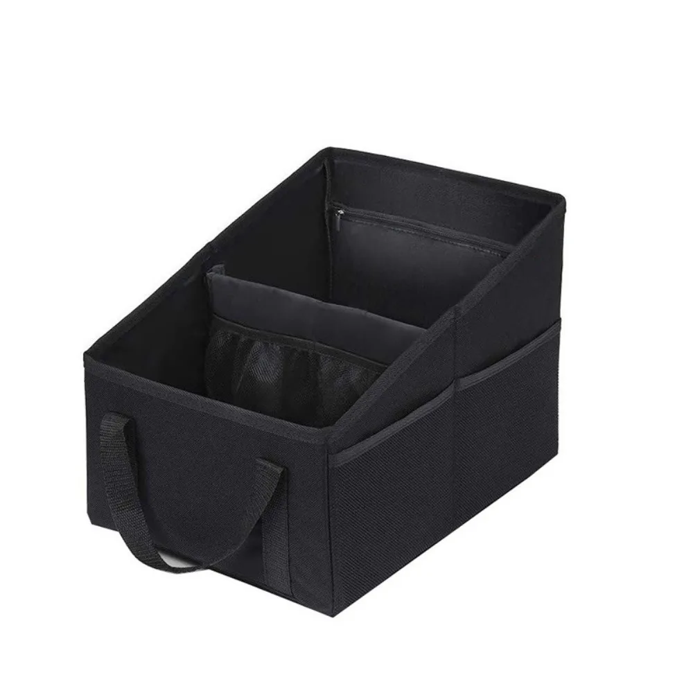 

Oxford Cloth Car Trunk Organizer Large Capacity Black Collapsible Car Storage White Save Space Sundries Storage Box Supplies