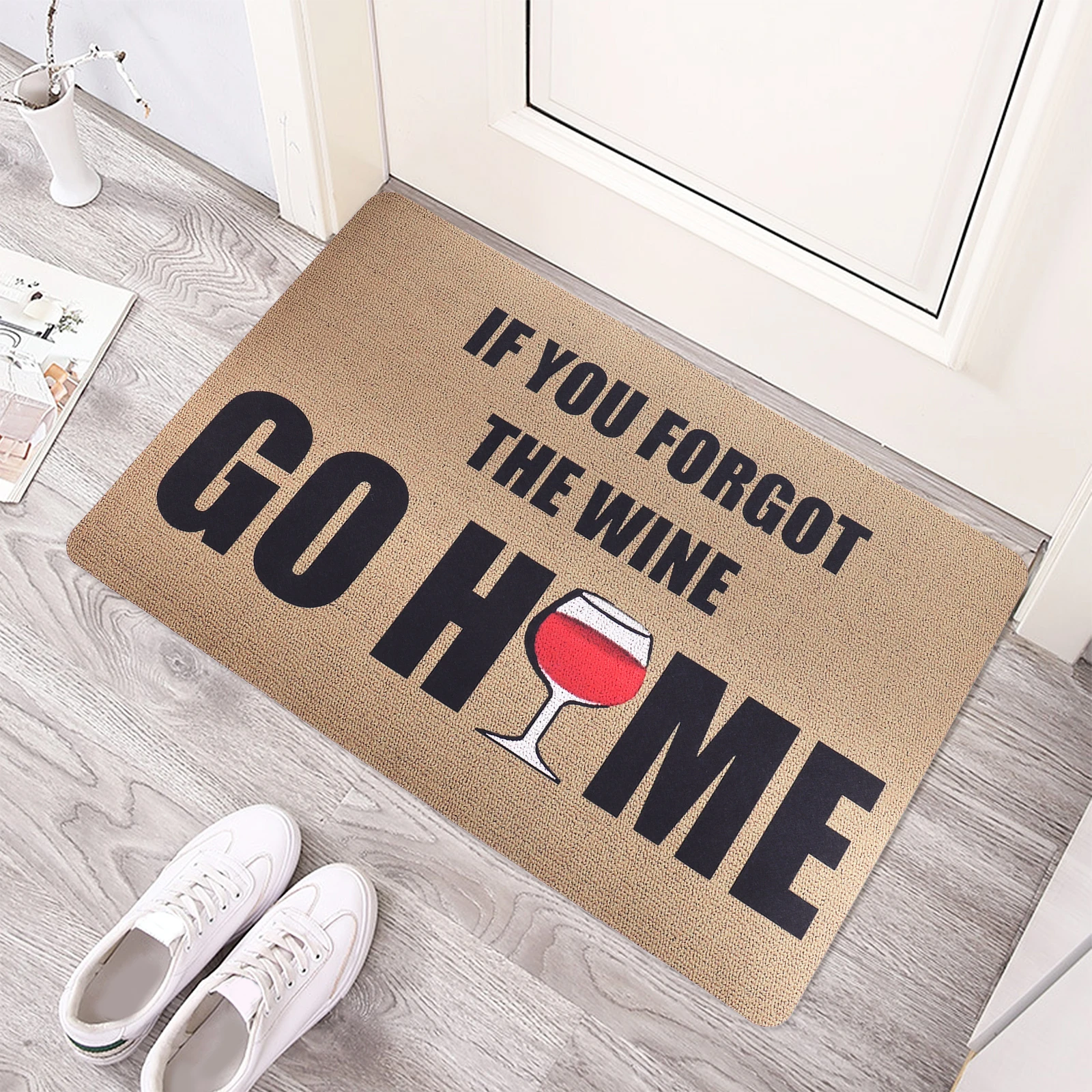 

Absorbent Door Mat Ground Pad Letter Printing Decorative Entrance Bath Washable Non Slip Indoor Outdoor Home Textile Product
