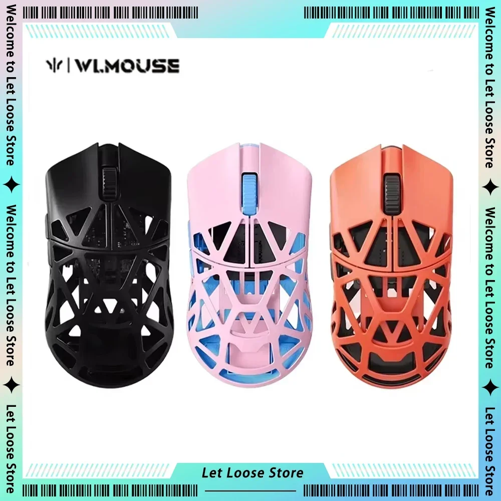 Wanling Wlmouse Beast X Mini Mouse Limited Edition Lightweight Ergonomics Hollow Mouse Magnesium Alloy and 2 Mode Wireless Mouse