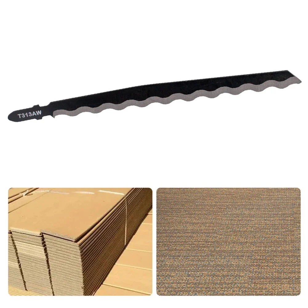 1pc 152mm HCS Jig Saw Blades Carbon Steel Assorted Blades T-shank Fast Cut Down Jig Saw Blade For Plastic Cardboard Cutting