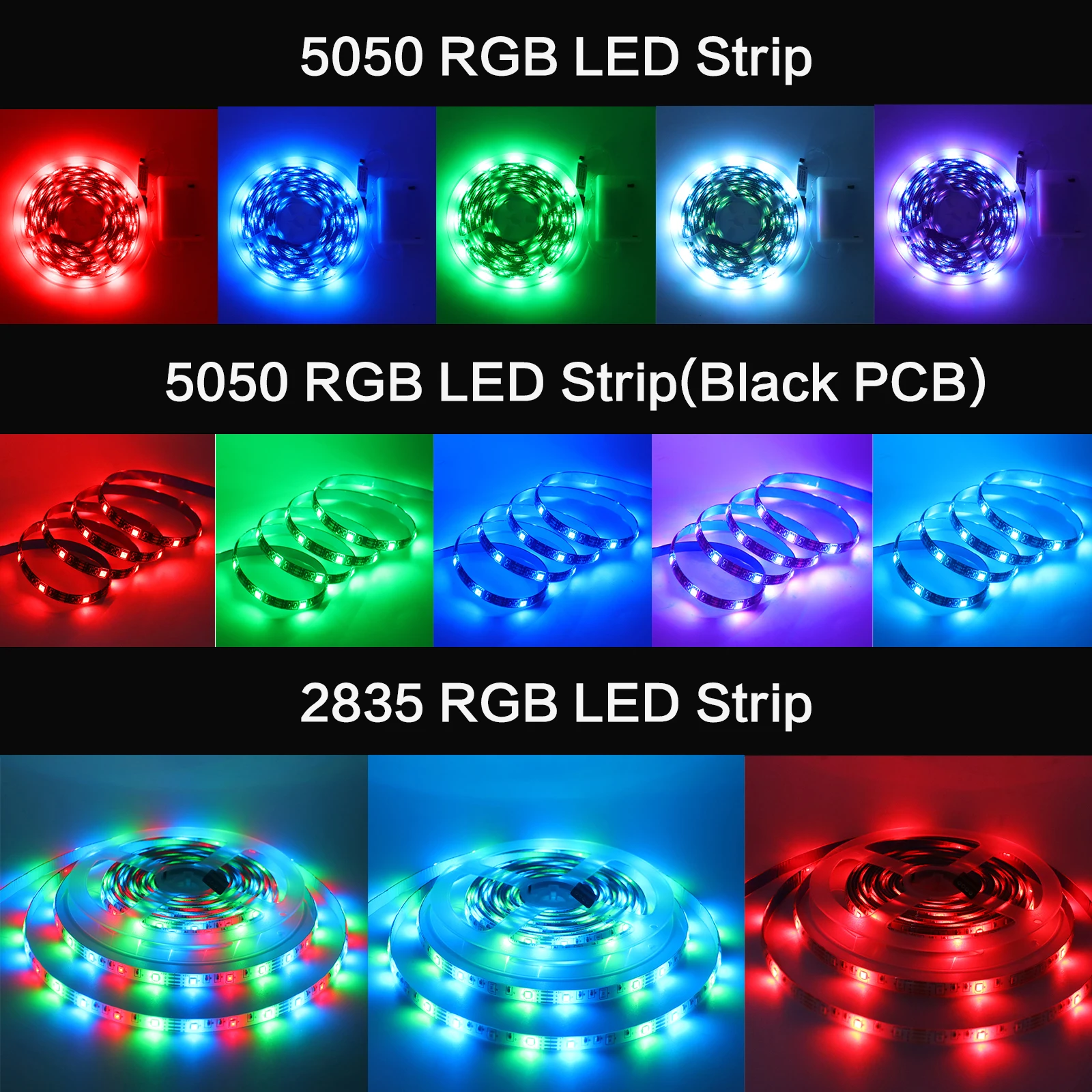 5V Smart RGB LED Streifen Licht Batterie Power 5050/2835 Bluetooth App Steuerung mit 17/24/44Key Remote Kit IP21/IP65 Flexible Band
