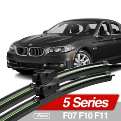 For BMW 5 Series F07 F10 F11 2010-2016 Front Windshield Wiper Blades 2pcs Windscreen Window Accessories 2011 2012 2013 2014 2015