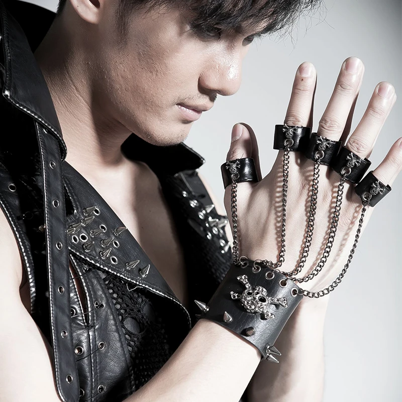 punk-rave-gant-unisexe-style-rock-avec-crane-et-pointes-bracelet-gothique-en-cuir-pu-noir-–-un-accessoire-cool-et-style