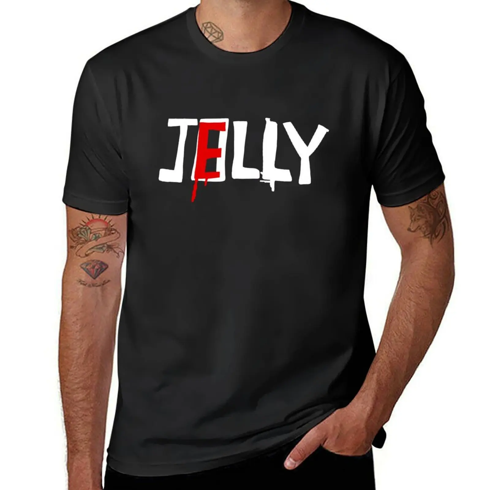 Camiseta de manga corta de Psychoville Mr Jelly para hombre, ropa de secado rápido, moda coreana, aduanas, pack