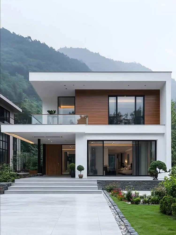 Whole House Home Custom Double Glazed Aluminum Folding Entrance Sliding Folding Garage Doors Window Full Home Customization