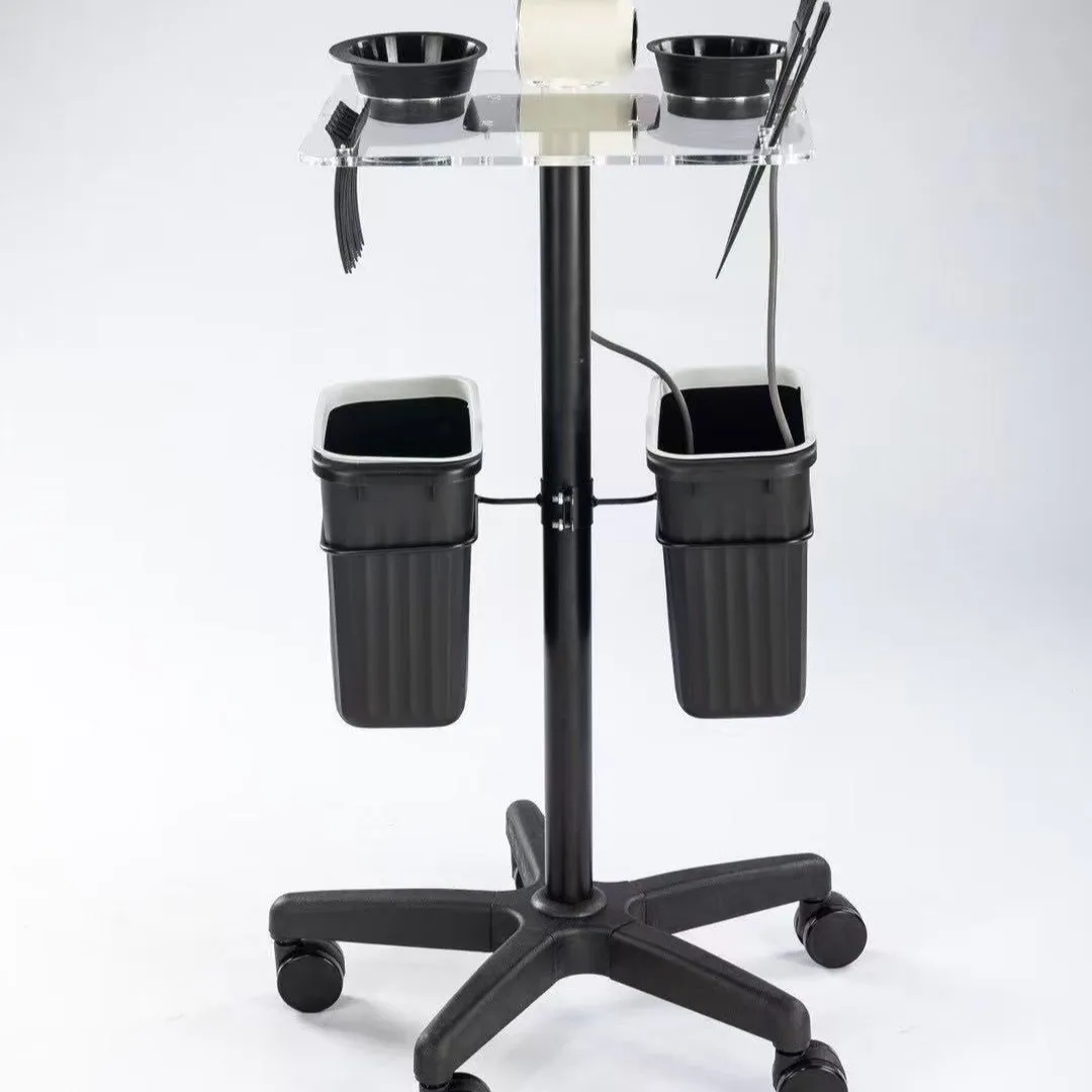 New Modern Iron Multi-Purpose Portable Rotatable Movable Hair Salon & Household Perming Dyeing Tool Rack Storage Cart Trolley