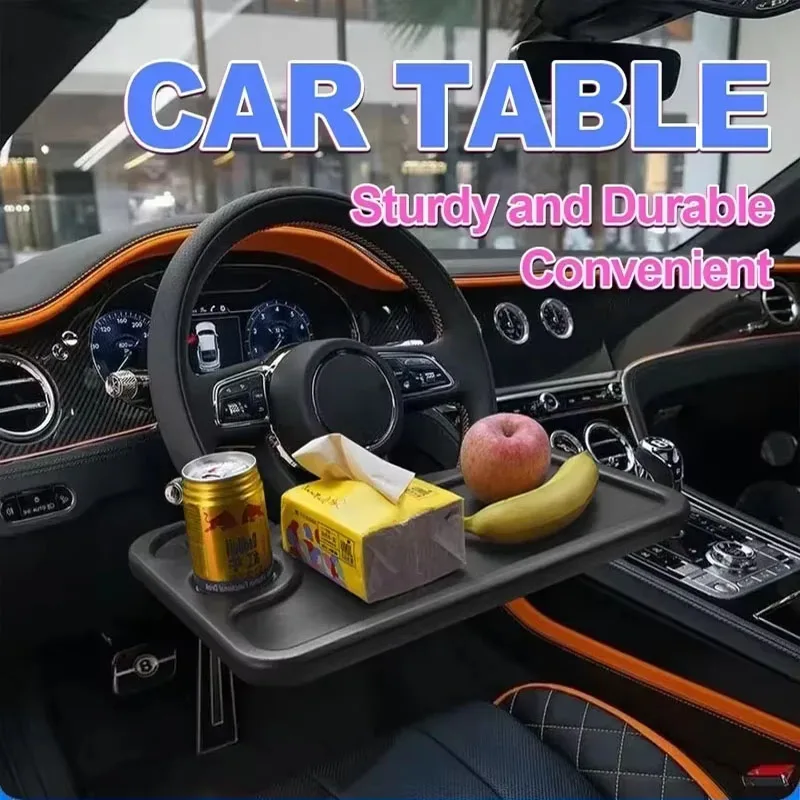 Car Dining Plate, Car Steering Wheel, Laptop Desk, Car Interior Dining Table, Dining Table