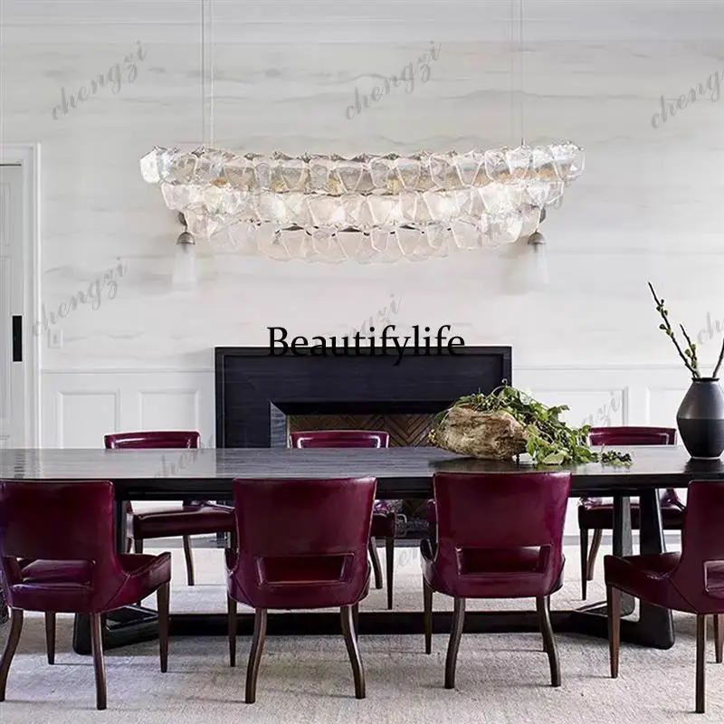 Model room restaurant chandelier catering clothing store cashier bar, glass lamp