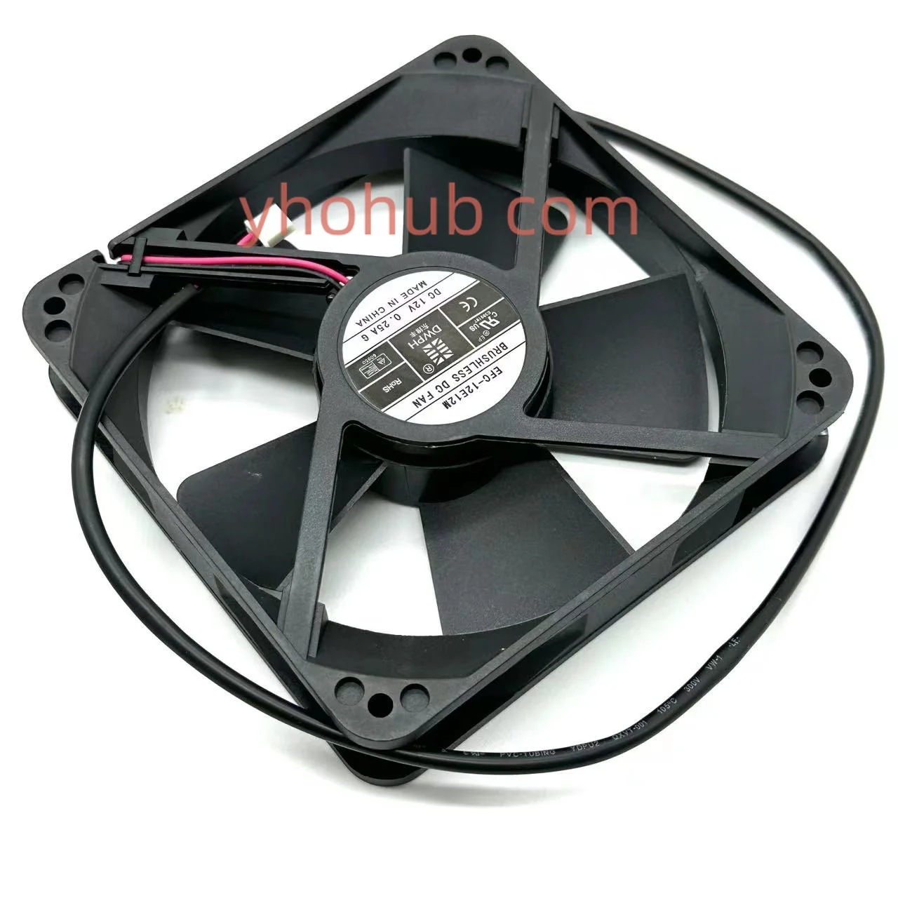 

DWPH EFC-12E12M DC 12V 0.25A 120x120x25mm 2-Wire Server Cooling Fan