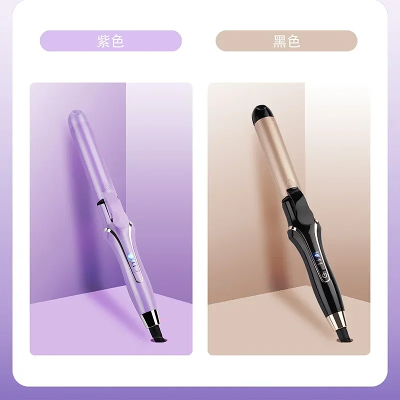 

High quality Curling Iron Digital Display Temperature Control Iron Ceramic Glaze Tourmaline Straight Roll Dual-purpose Large R