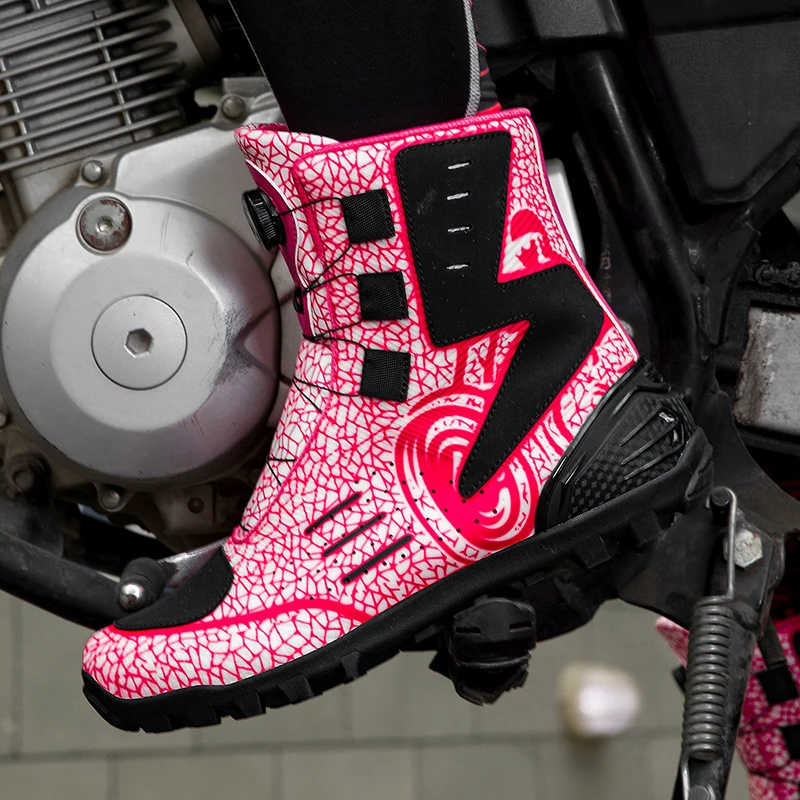 

Профессиональные мотоциклетные защитные ботинки, четырехсезонные новые износостойкие мужские уличные дышащие мотоциклетные ботинки