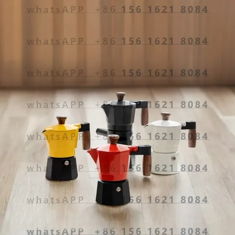 

2025 Advanced Dual Valve Mocha Pot 3-cup Extraction Italian Espresso Machine Vintage Coffee Pot