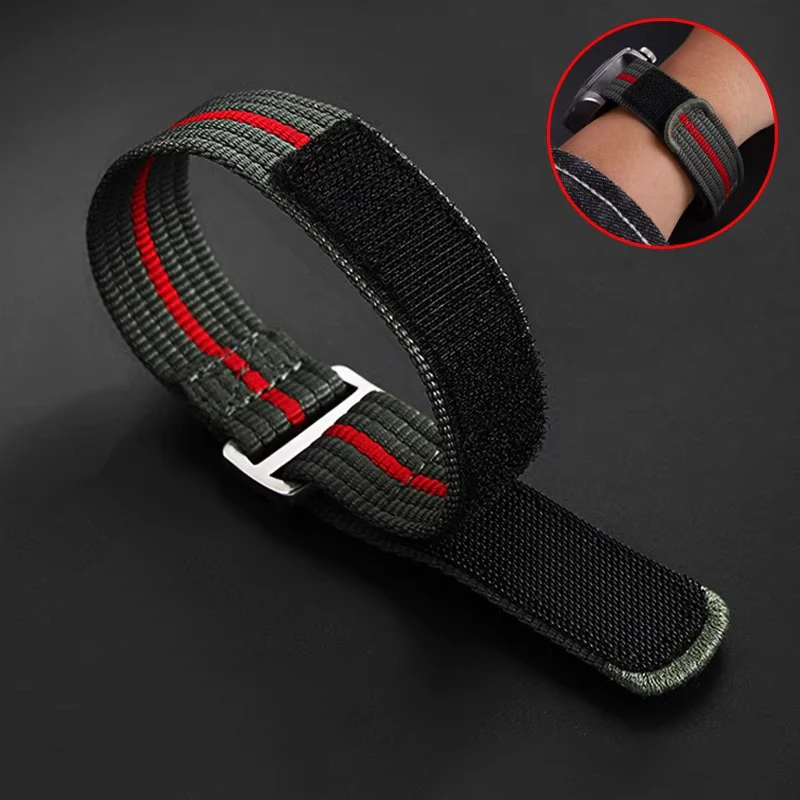 High Quality Nylon Watch Strap 22mm Watchband For Tactical Frog FXD Dive Sports Watch Men VS75B FX-Diving V4 42mm NH35 Bracelet
