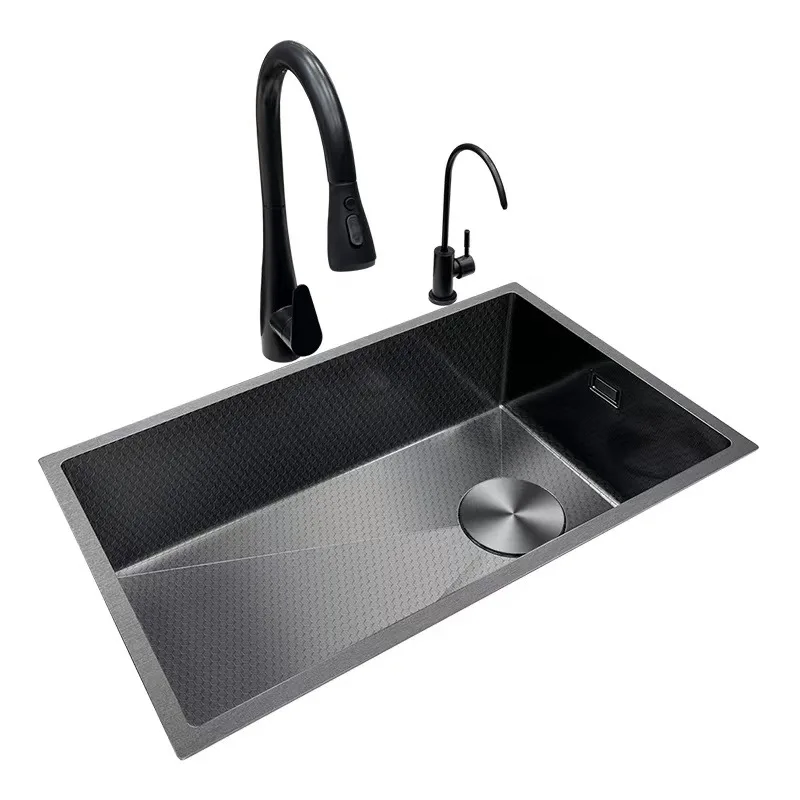 

Stainless steel, kitchen sink, large single sink, household, thickened vegetable basin