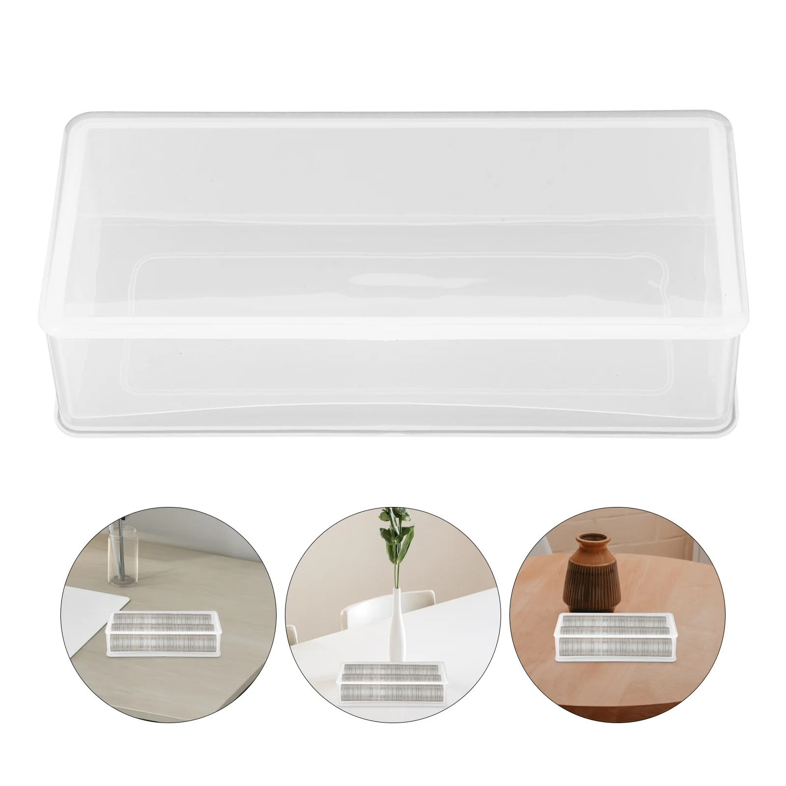 2 Stück Münz-Display-Box, schlichtes Design, Münzschutz-Halter für Stempel, Medaillons, Abzeichen, Sammlung, kompakter Behälter