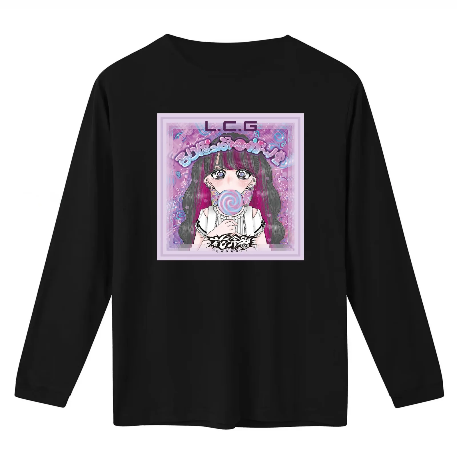 HANABIE BAND T-Shirt Summer Casual Cotton Tee Oversized Streetwear Tops Vintage Graphic Print Loose Fit Short Sleeve