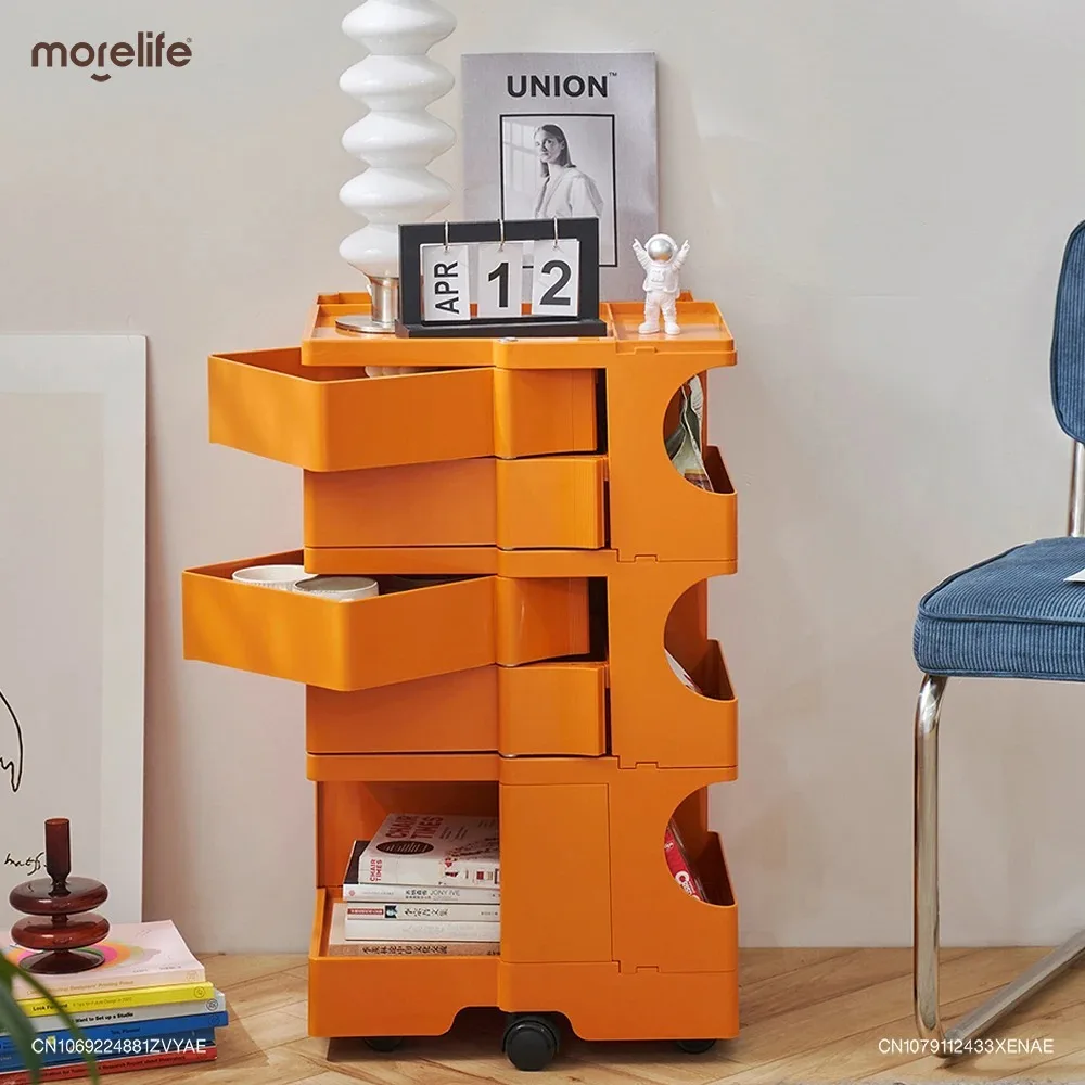 

Creative Movable Rotating Bedside Table Cosmetic Storage Cabinet Snack Storage Rack Bedroom Nightstand Table De Chevet Furniture