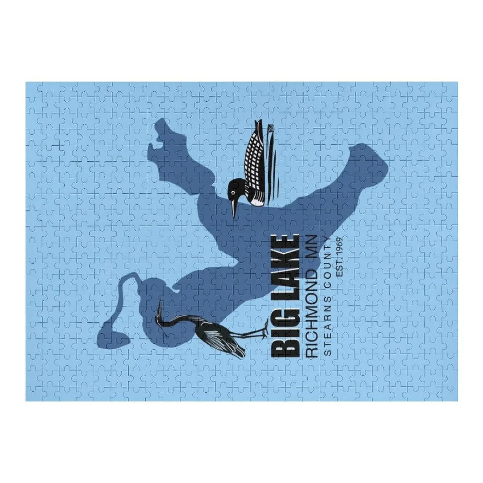 

Big Lake Jean L. Jigsaw Puzzle Custom Child Personalized Name Personalized Gift Puzzle