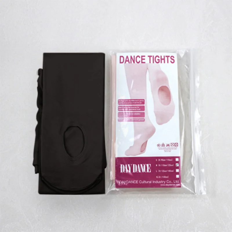 Medias profesionales para niños y niñas, medias de baile de Ballet convertibles de microfibra suave con agujero 60D, 3 pares