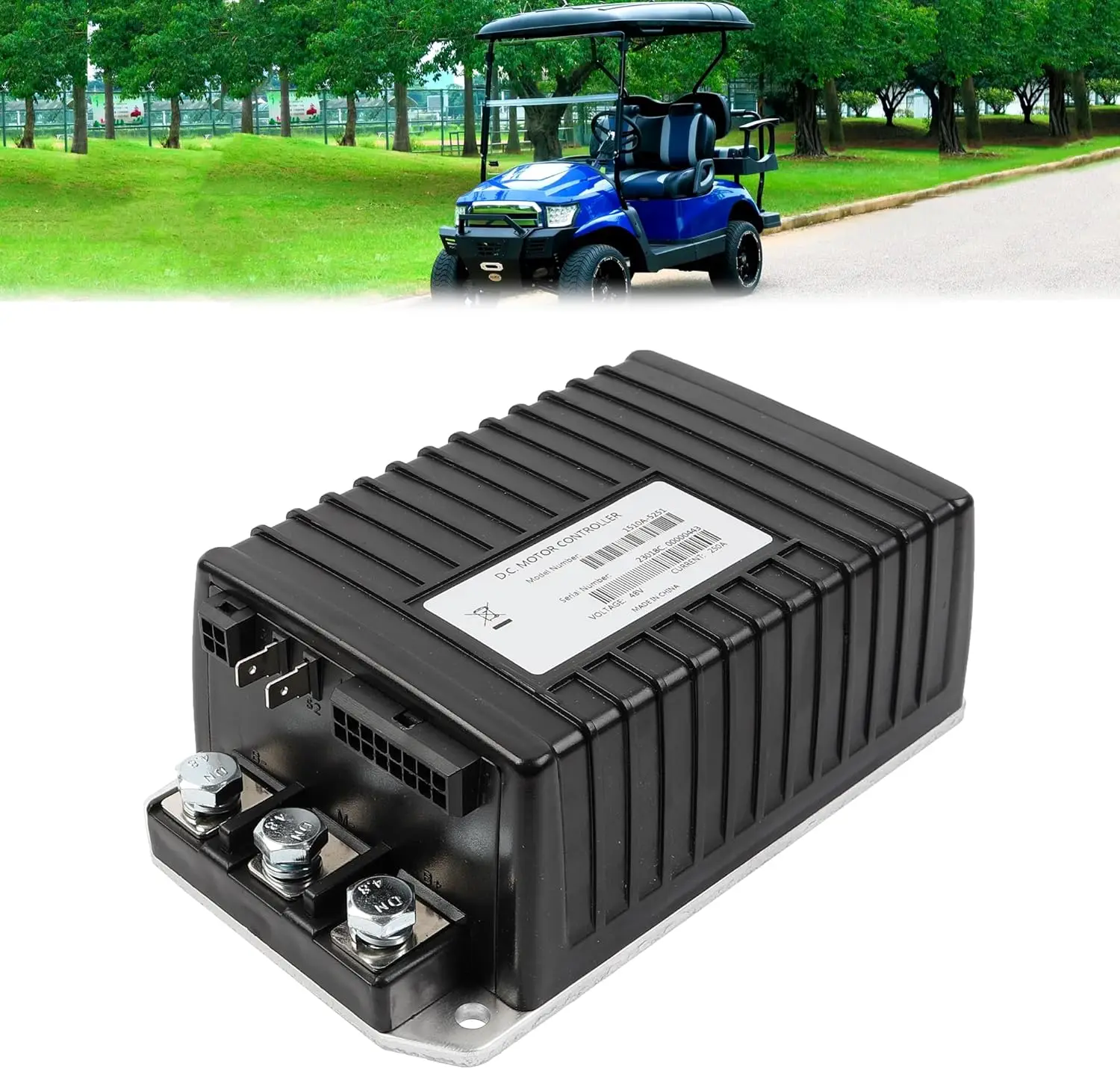 

1510A-5251 1510A-5201 DC Motor Controller 36-48V 0-5kΩ fit Curtis Club Car DS Precedent 2000-2008 IQ System Golf Cart