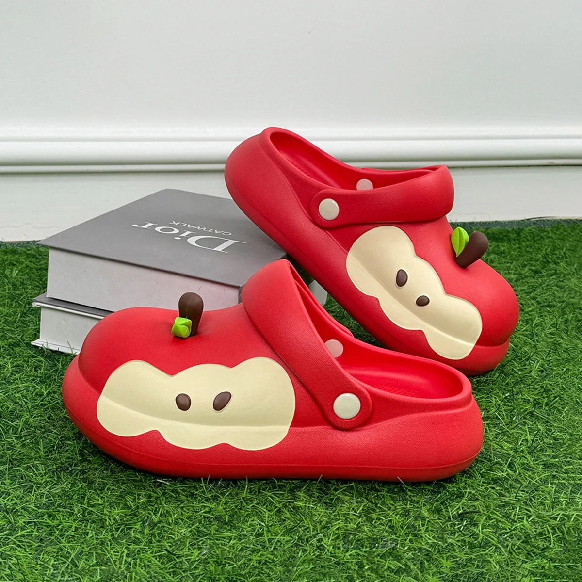EVA Material  Slippers Women's Summer Trend Anti-Slip Bathing Outerwear Soft Bottom Sandals Home Comfortable Slippers