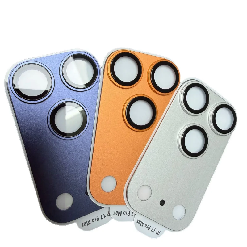 Suitable for iPhone 17 Promax integrated sandblasting dual color lens film, Apple 17 Pro frosted armor protective tape