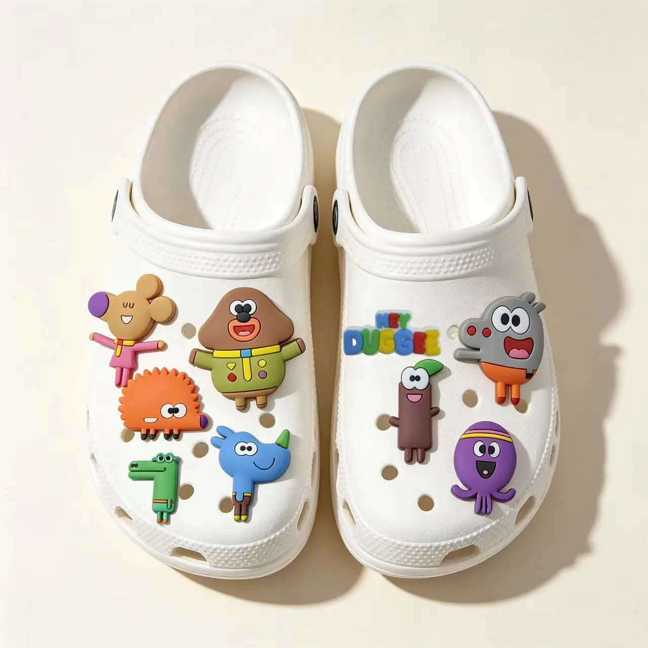 Cartoon Forest Character Clog Charms Set, Lovely Colorful Animal Shoe Pins, Decorative Ornaments for Children Birthday Party Fav