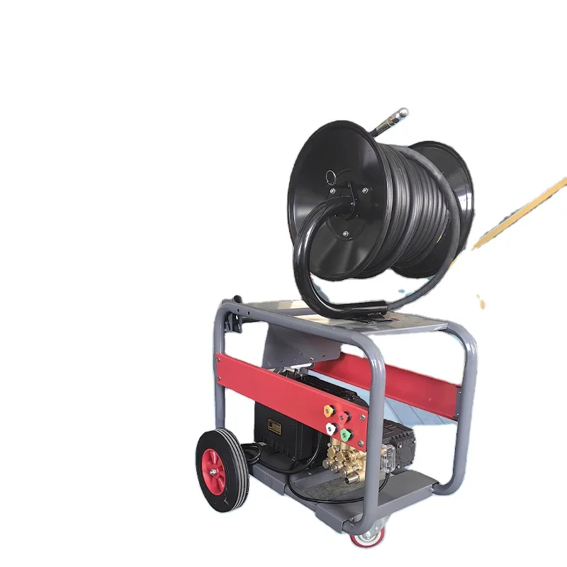 Direct Sales 220V-150bar-20lpm Electric Sewer Dredging and Cleaning Machine, Professional Solution for Pipeline Blockage