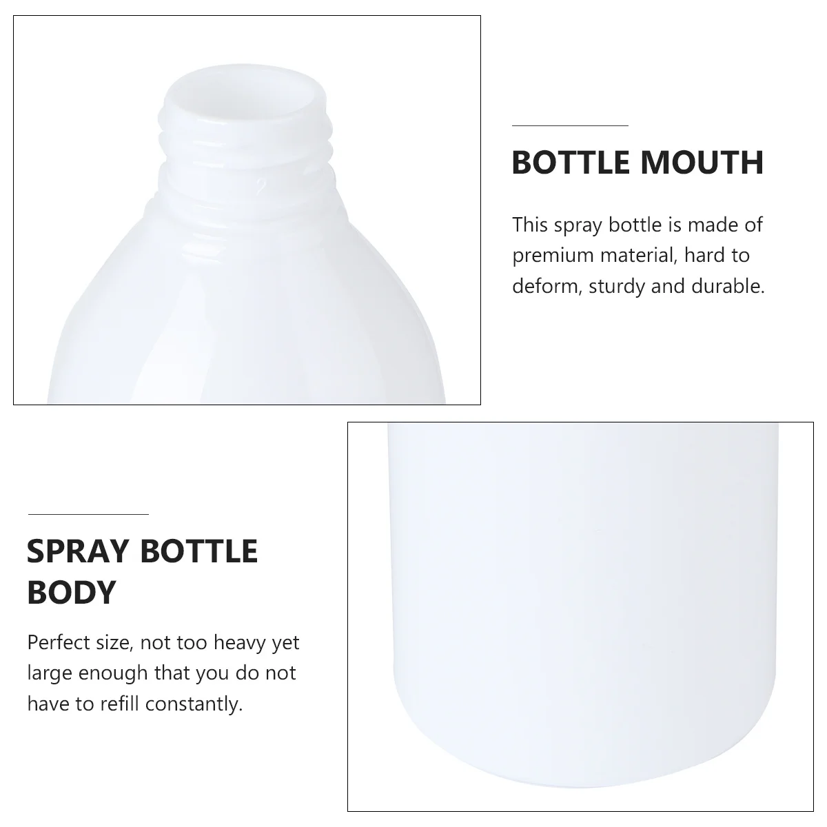 

3Pcs Plastic Spray Bottle Multi-Function Transparent Leakproof Mist Watering Container for Hair Body Plant Care Gardening