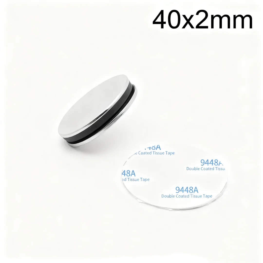 40x2mm Round Magnet With Self - Adhesive Tape 40*3 For Refrigerator,office,diy 25x2 Disc Magnet