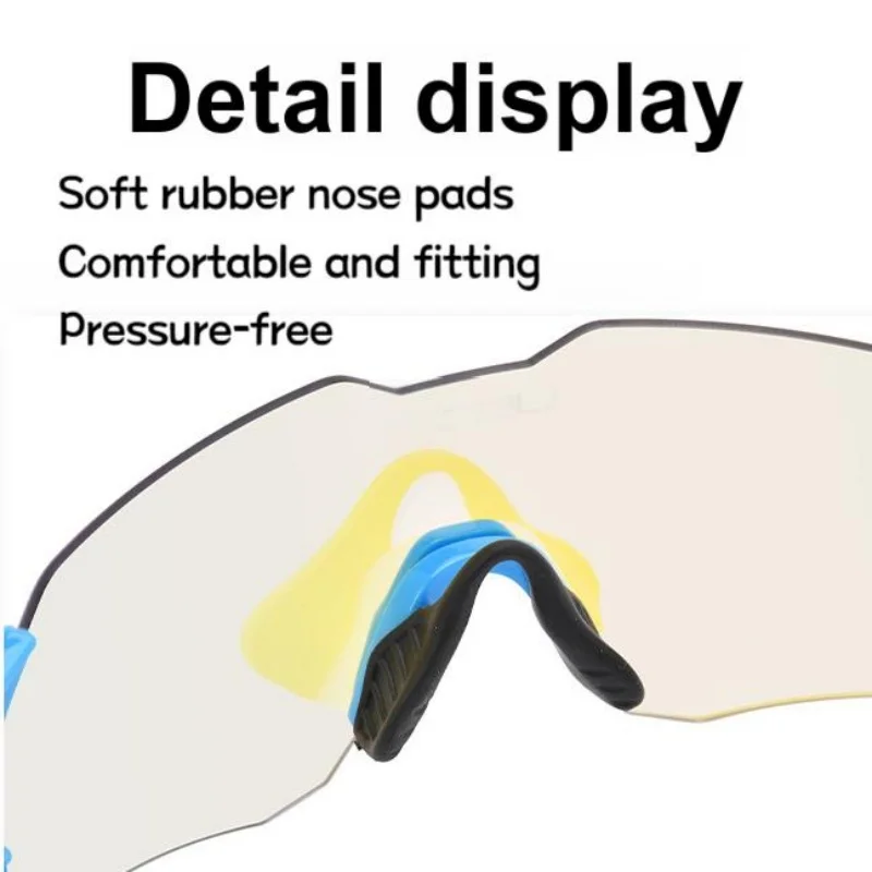 Color Changing Cycling Glasses Marathon Hiking Sunglasses Outdoor Sports Fitness Equipment Windproof Sand Goggles
