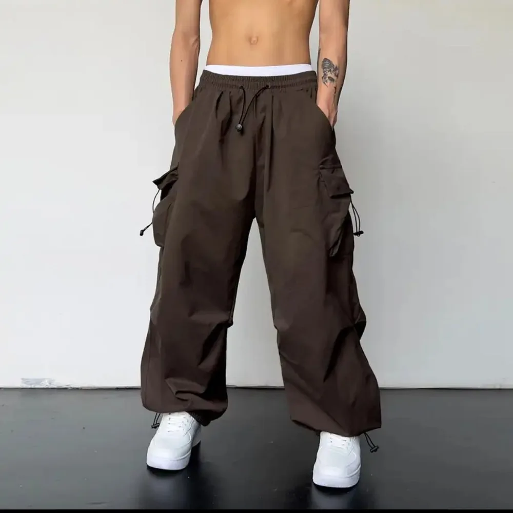Invisible Open Crotch Outdoor Sex Quick Drying Cargo Men's Women's Summer New Style Wide Leg Casual Pants Fashionable Loose