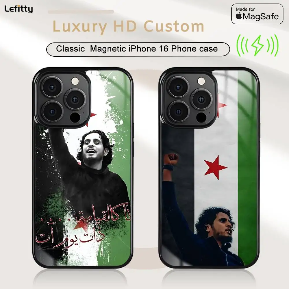 

S-Syrian COOL F-Flag Phone Case For iPhone 16 15 14 13 12 11 Pro Max Plus Mini Magnetic Magsafe Wireless Charging Cover