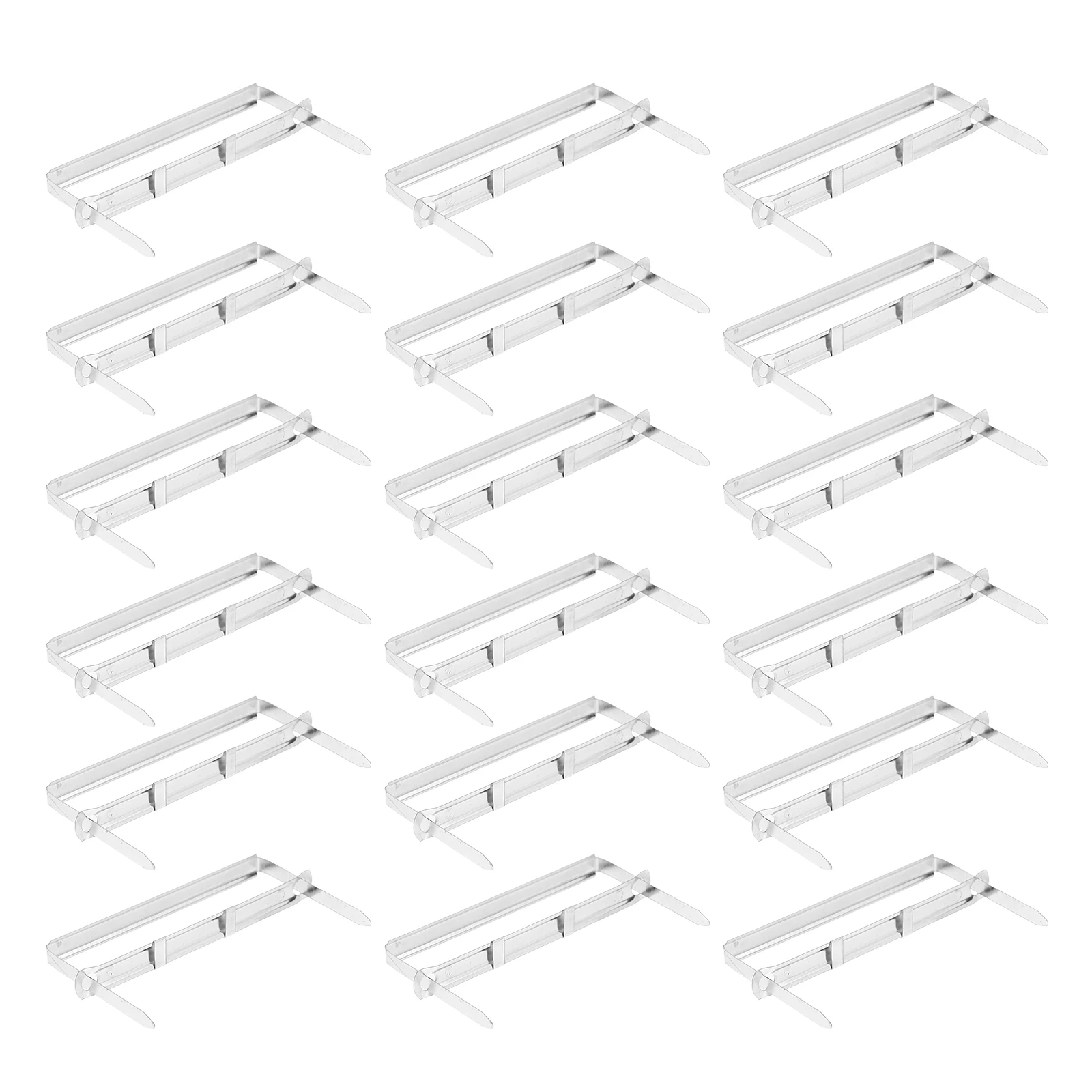100pcs Metal Binding Clips Safe Ergonomic Smooth Surface Stationery Bookbinding Supplies Practical Silver