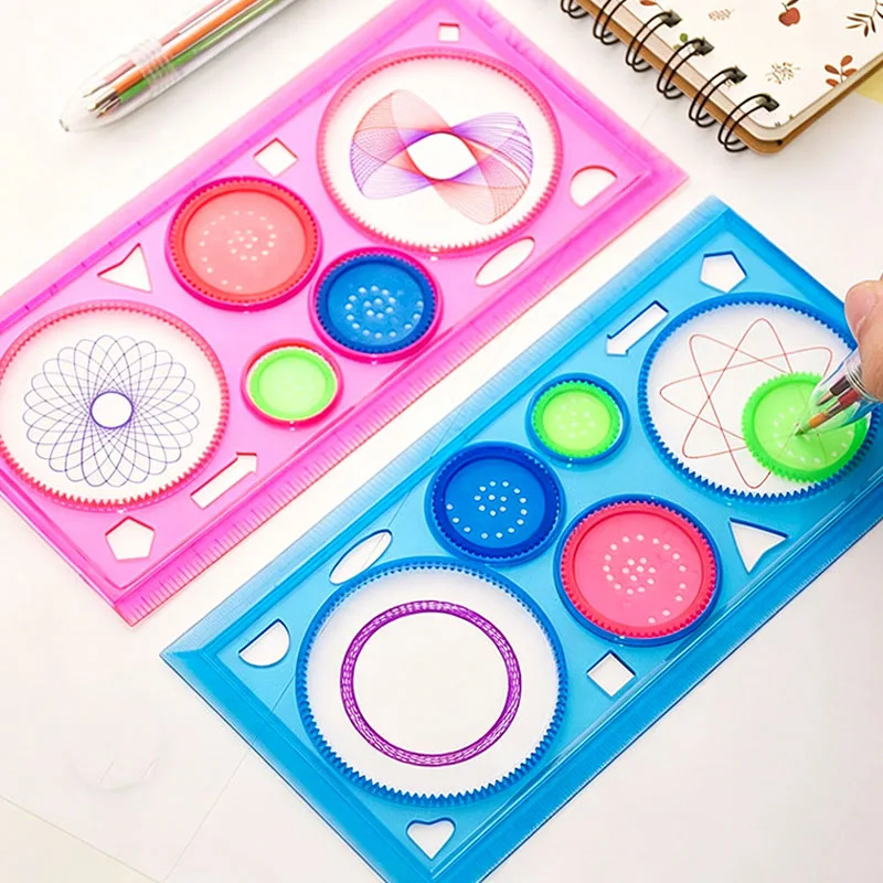 1~20PCS Creative Gears Geometry Spirograph Drawing Stencils Set Children Painting Template Art Crafts Kids Educational Toy TMZ