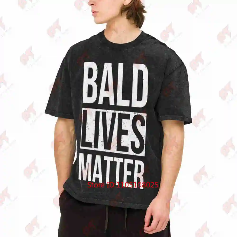 Bald Lives Matter Baldi Vintage Washed Tee Pure Cotton T-Shirt