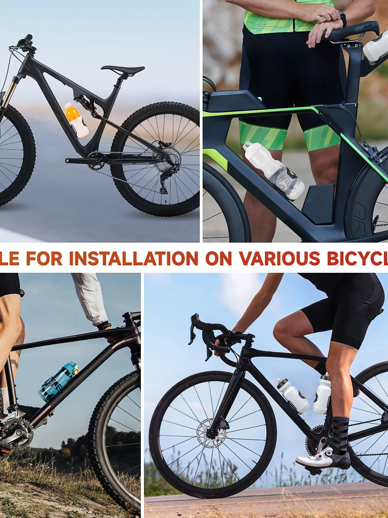 AliExpress Hualong HUALONG Carbon Side Load Bicycle  Water Bottle Cage Mountain Road Bike Water Bottle Holder, Matte Black, Weight (22±2g)