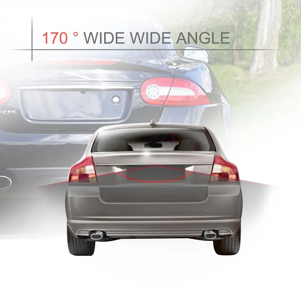 مقاوم للماء زاوية واسعة سيارة احتياطية كاميرا الرؤية الخلفية مع مرآة صورة تحويل خط عكس كاميرا وقوف السيارات نظام المساعدة