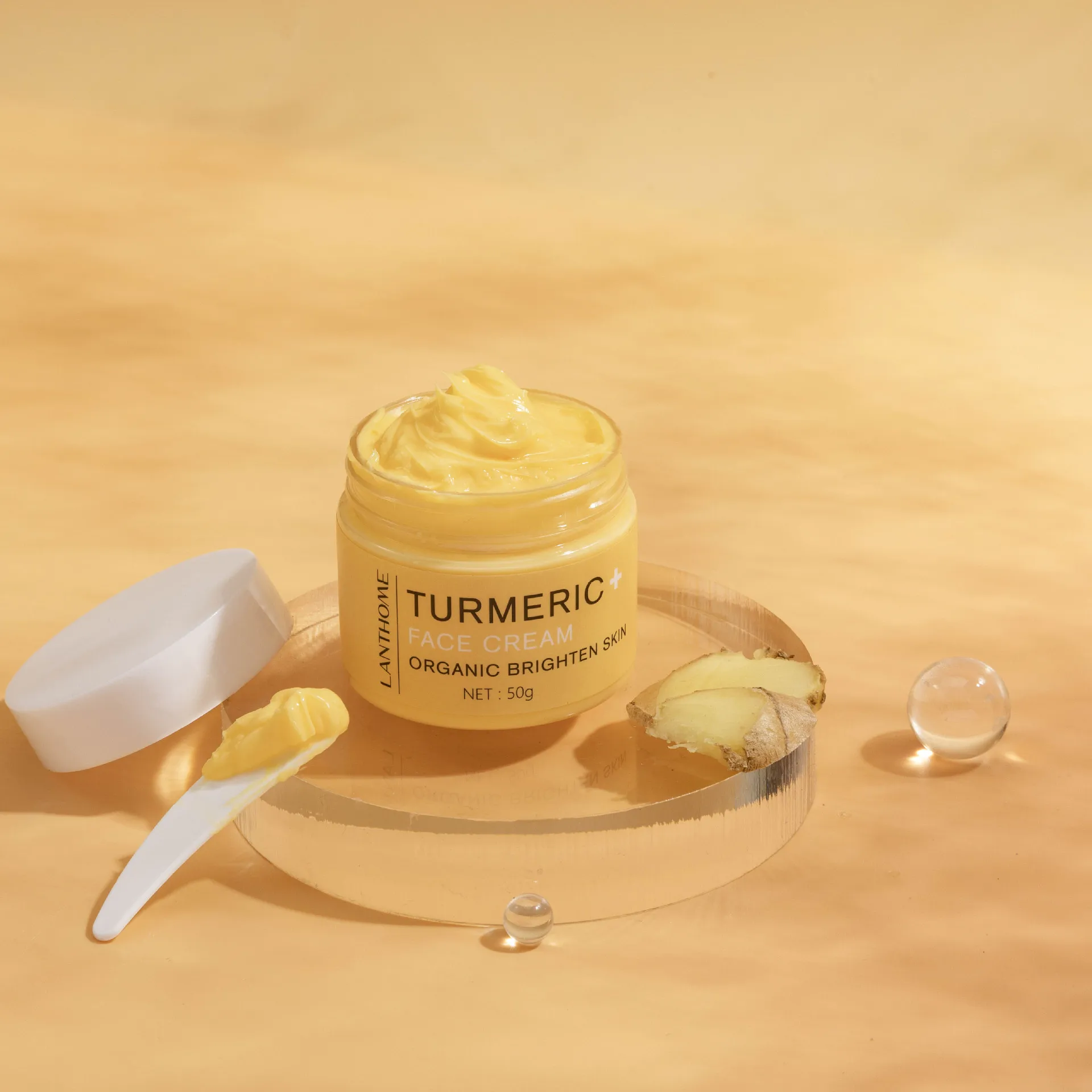 

Brightening Skin Complexion Relieving Dull Skin Moisturizing Acne Removing Pigmentation Facial Skin Care Turmeric Cream