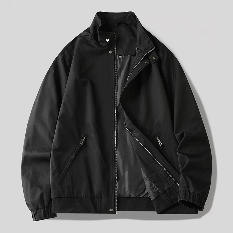 Men's Spring Autumn Windproof Breathable Durable Lightweight Daily Jacket Outdoor Running Sports and Leisure Stand Collar Jacket