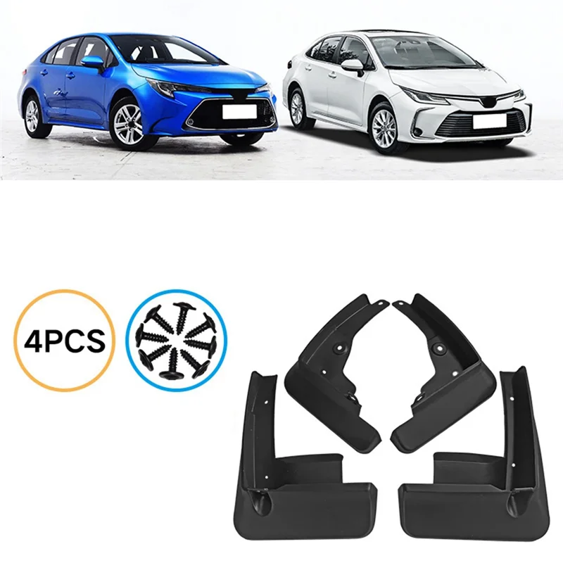 4PCS Car Mudguard Mud Flaps Splash Mud Guard Fender For Toyota Corolla E210 2019-2023 Car Accessories