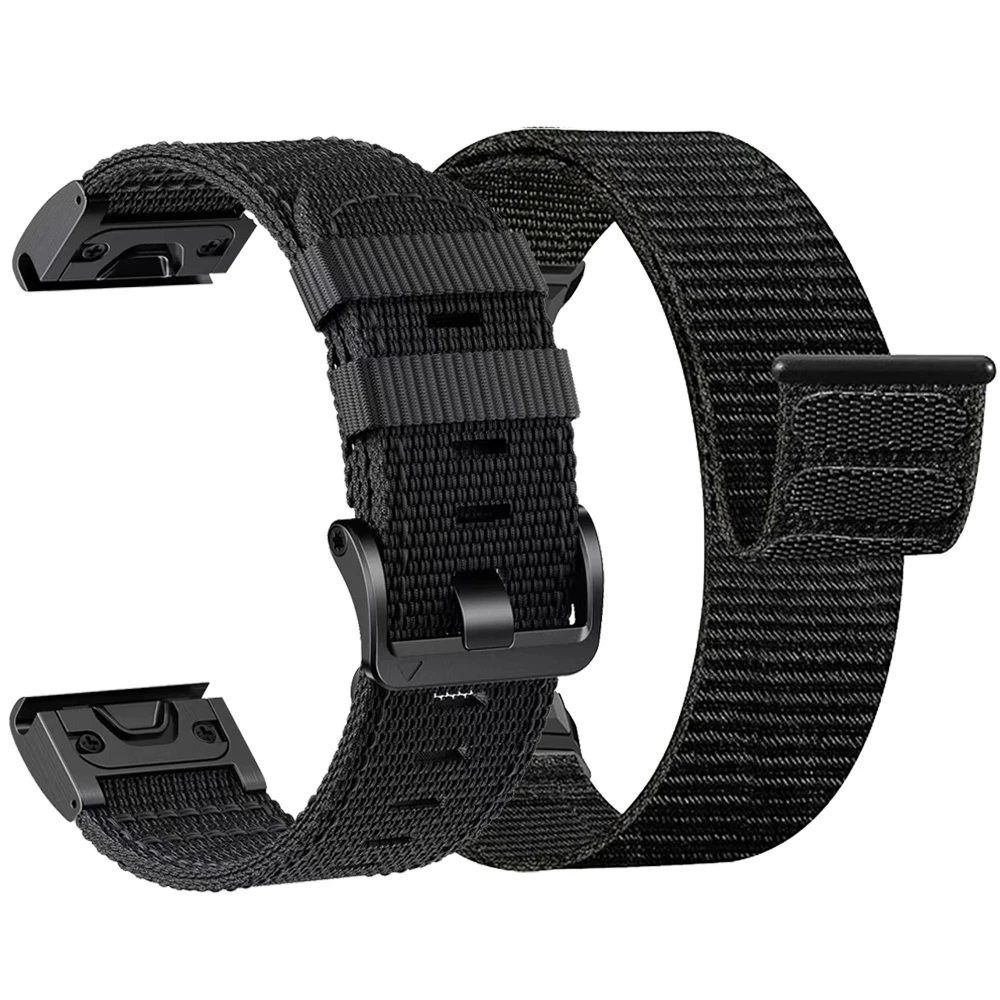 Nylon Loop For Garmin Fenix 8 Pro E 7 7X 6 6X 5X Plus Band Sports Bracelet For Epix Gen2 Enduro 3 22mm 26mm Quick Release Strap
