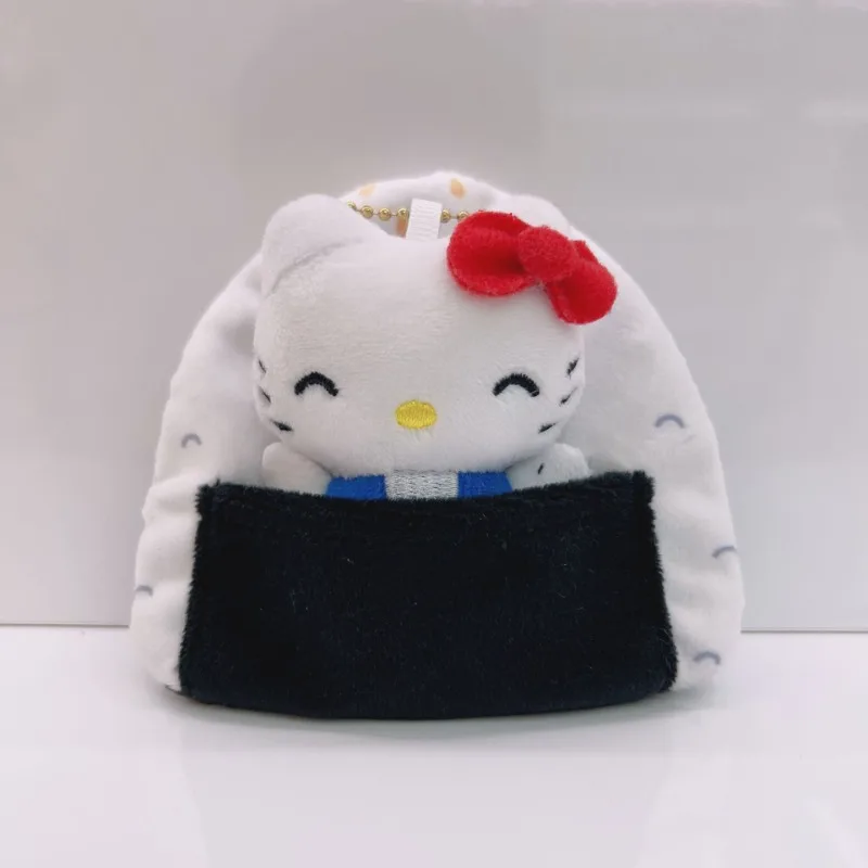 Hello Kitty Cartoon Anime Cute Kawaii Desktop Ornament Plush Backpack Keychain Desktop Decoration Student Girl Gift Wholesale