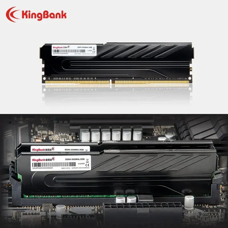 Kingbank Intel heatsink RAM DDR4 8GB 16GB 2666MHz 3200MHz 3600MHz XMP Desktop DDR4เมนบอร์ดรองรับหน่วยความจำพร้อมฮีทซิงค์