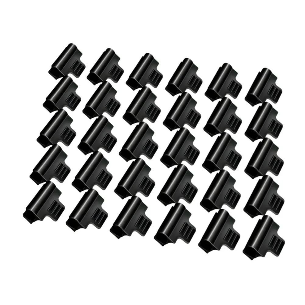 30pcs Greenhouse Pipe Clamps for Garden Hoops Raised Bed Plant Clips Row Cover Support with Threaded Fixation Design
